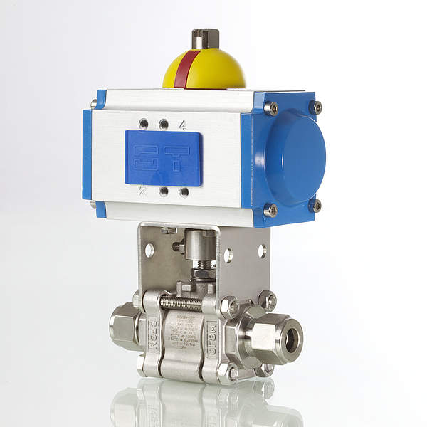 Pneumatisch betätigte Kugelhähne - Serie SO