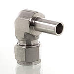 Verschraubung, L-Form 90°,  mit Rohrstutzen CAL