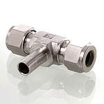 Verschraubung, T-Form 90°, mit Rohrstutzen CBTA