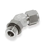 Einschraubverschraubung, gerade, L-Form 45°, SAE/MS,  O-Ring, einstellbar CSLB