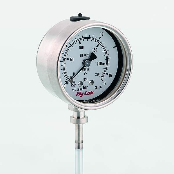 Manometer mit Rohrstutzen